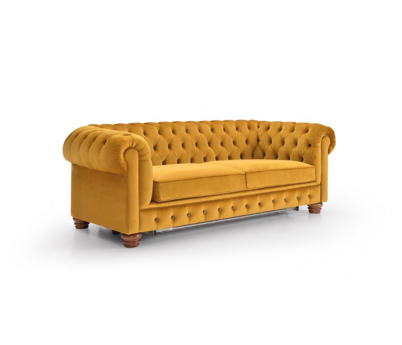 Sofá cama tapizado Chester de diseño clásico DS141CHSTR