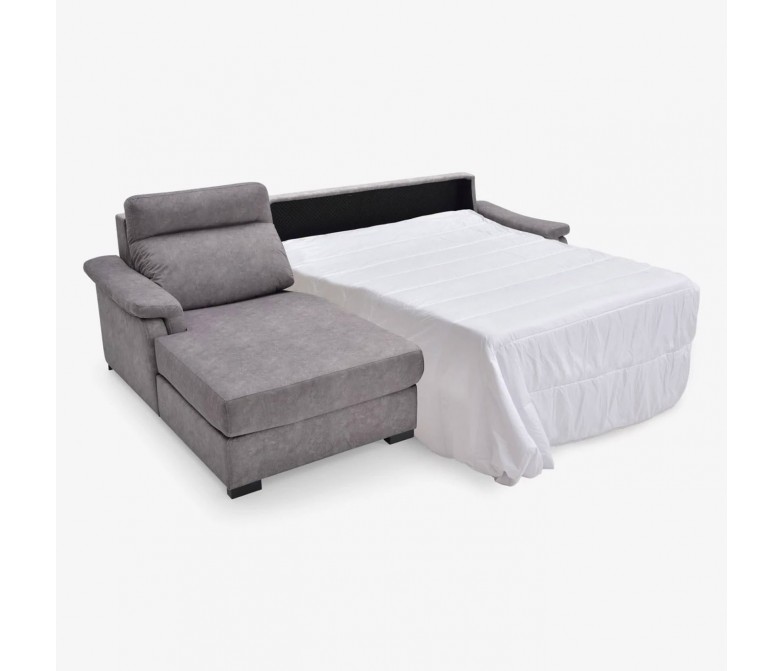 Sofá cama de diseño moderno con patas de madera DS141TLM
