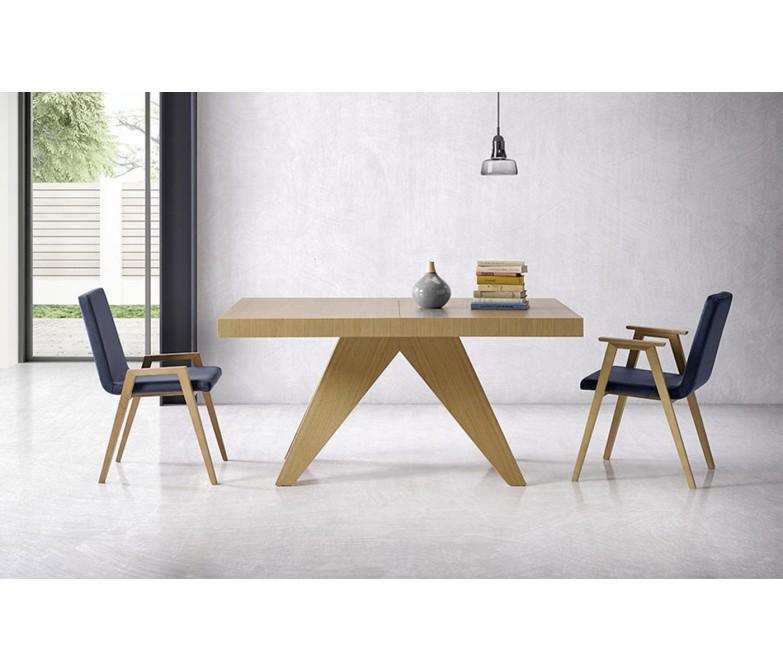 Mesa rectangular extensible de comedor DS690B