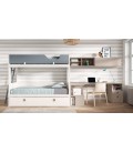 Dormitorio juvenil con litera y escritorio DS459CP51