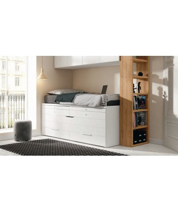 Cama compacta con dos escritorios extraíbles DS459AD26