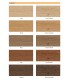 Comedor lacado color arena con frontales en madera natural DS277C06