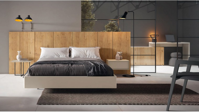 Dormitorio de diseño moderno con escritorio DS172IN09