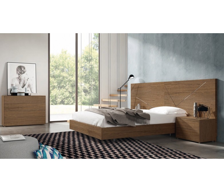 Dormitorio contemporáneo en madera natural DS172IN19