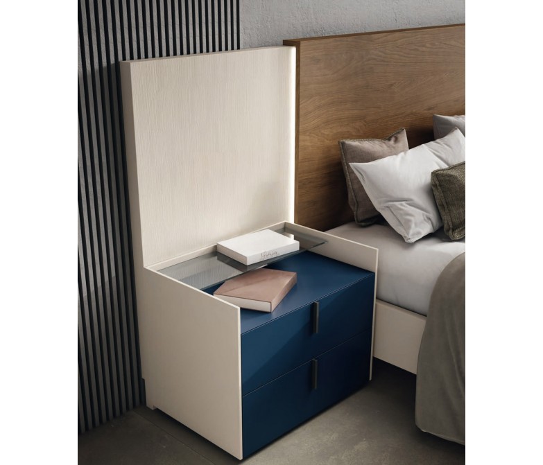 Dormitorio de diseño moderno con escritorio DS172IN34