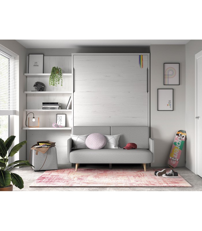 Dormitorio juvenil moderno con escritorio y armario DS459CP1 - Dstilo