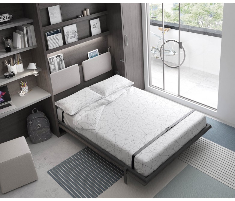 Dormitorio juvenil con cama abatible doble DS449CMP62
