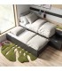 Dormitorio modular juvenil con cama nido compacta DS335CMP09