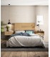 Dormitorio de madera de líneas rectas DS384TLS
