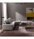 Sofá tapizado de líneas rectas y elegantes DS716BSK