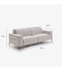 Sofá relax de diseño contemporáneo con módulos reclinables  DS716TG