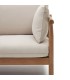 Set de sofá rinconero y mesa de centro de madera maciza de acacia DS340SCV