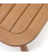 Set de sofá rinconero y mesa de centro de madera maciza de acacia DS340SCV