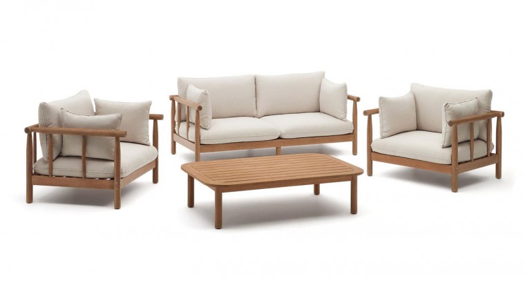 Conjunto de dos sillones, sofá y mesa de centro DS340SCV2