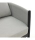 Conjunto de dos sillones, de sofá y mesa de centro de metal DS340SCV2