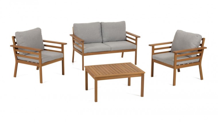 Set de dos sillones, sofá y mesa de centro DS340VLM