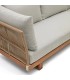 Conjunto de sofá rinconero y mesa de centro de madera maciza de acacia DS340RC