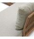 Conjunto de sofá rinconero y mesa de centro de madera maciza de acacia DS340RC