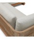 Conjunto de sofá rinconero y mesa de centro de madera maciza de acacia DS340RC