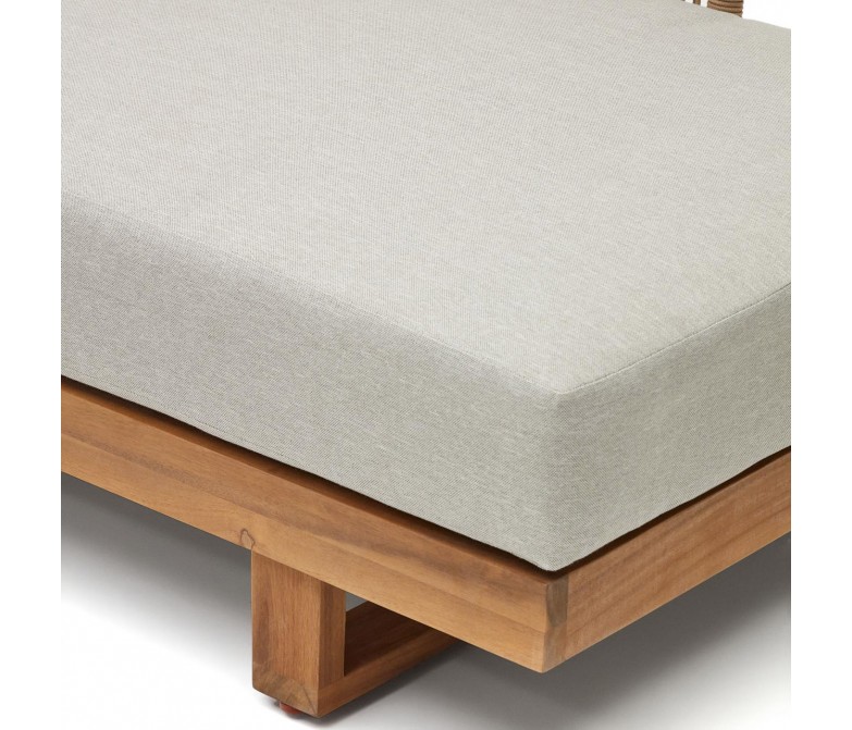 Conjunto de sofá rinconero y mesa de centro de madera maciza de acacia DS340RC