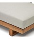 Conjunto de sofá rinconero y mesa de centro de madera maciza de acacia DS340RC