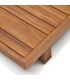 Conjunto de sofá rinconero y mesa de centro de madera maciza de acacia DS340RC