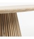 Mesa de comedor redonda de madera maciza de teca Ø 120 cm DS340JNTT