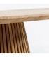 Mesa de comedor redonda de madera maciza de teca Ø 120 cm DS340JNTT