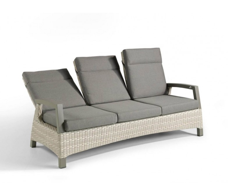 Sofá tres plazas reclinable de diseño moderno DS307BW