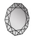Espejo de formas geométricas con marco negro DS384PSDN
