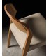 Silla de madera de fresno con asiento tapizado DS51-MGNT