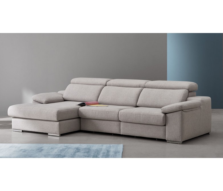 Sofá tapizado de relax con asiento deslizante DS539CSM