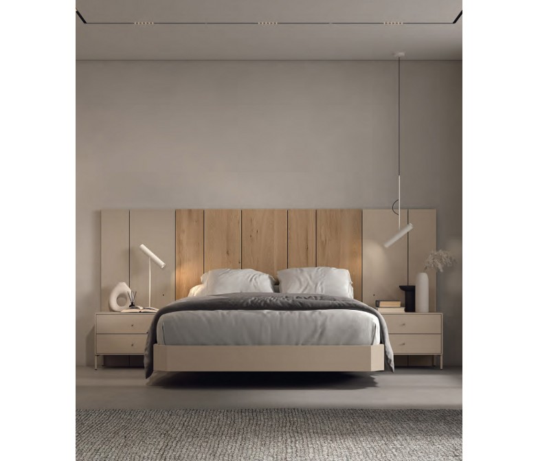 Dormitorio de diseño moderno en tonos naturales DS503LTTN