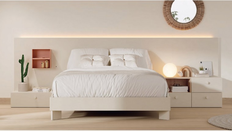 Dormitorio de matrimonio de diseño moderno DS503TR