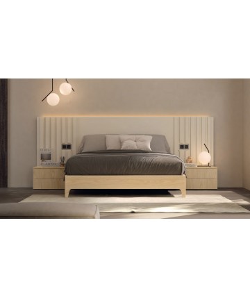 Dormitorio moderno en tonos naturales DS503RBBN