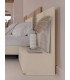 Dormitorio de diseño moderno con cabecero asimétrico DS503VQ