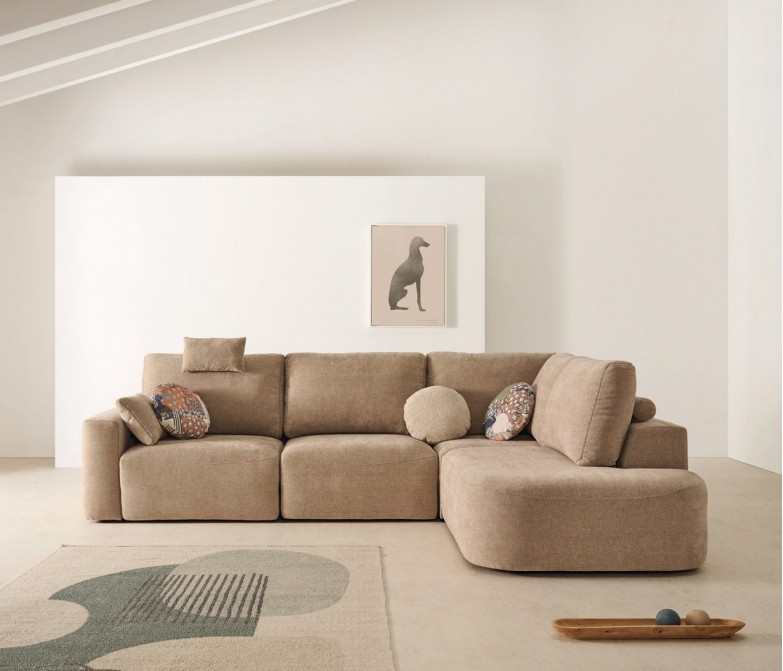 Sofá deslizante de relax de diseño moderno DS461NB