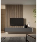Composición de TV con panel en madera natural DS172ID00