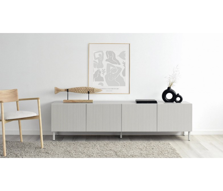 Mueble TV de líneas rectas y diseño nórdico DS194OVR