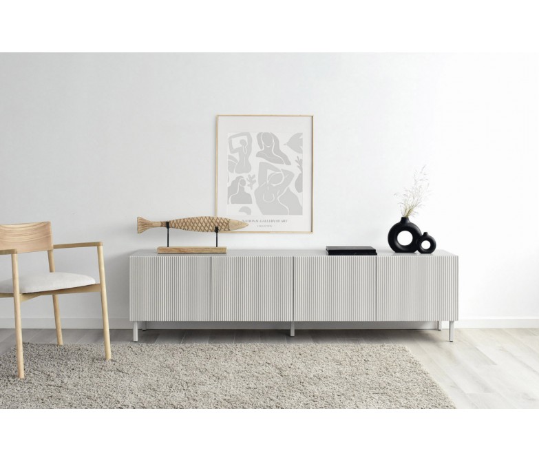 Mueble TV de líneas rectas y diseño nórdico DS194OVR