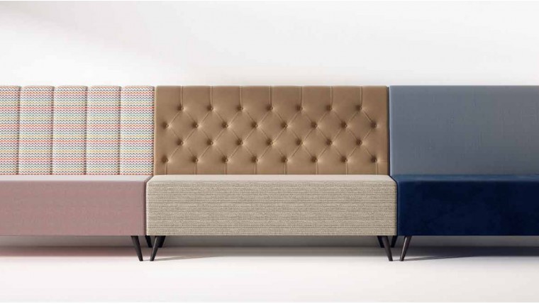 Sofá tapizado modular de diseño minimalista DS51FL