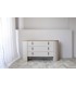 Cómoda de diseño contemporáneo en gris arena y roble DS373CLT
