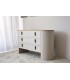 Cómoda de diseño contemporáneo en gris arena y roble DS373CLT