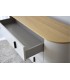 Cómoda de diseño contemporáneo en gris arena y roble DS373CLT