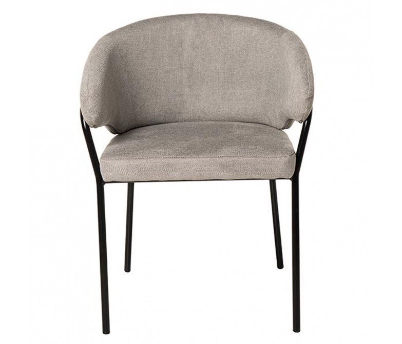 Silla tapizada de estructura metálica DS384BTN