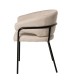 Silla tapizada de estructura metálica DS384BTN
