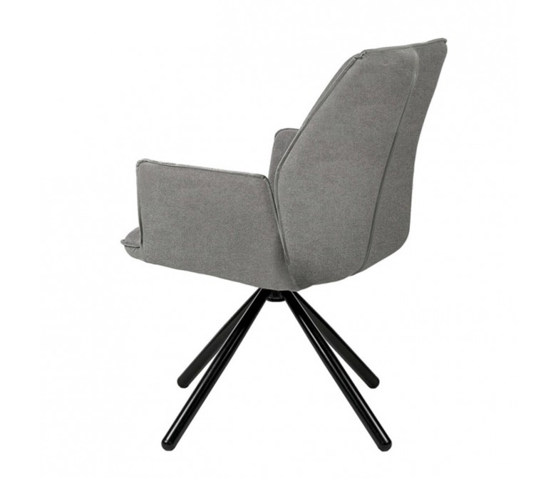 Silla tapizada giratoria con reposabrazos DS384CRLN