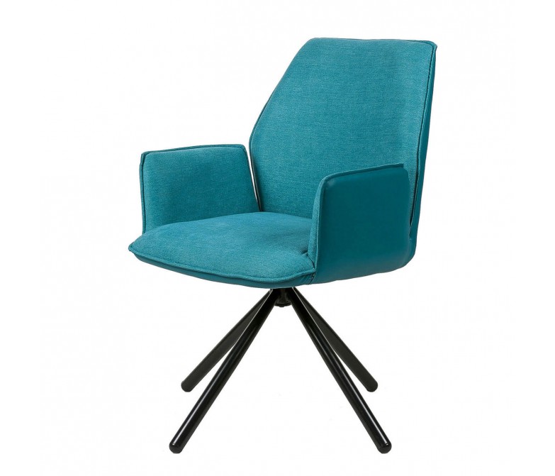 Silla tapizada giratoria con reposabrazos DS384CRLN