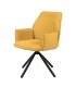 Silla tapizada giratoria con reposabrazos DS384CRLN