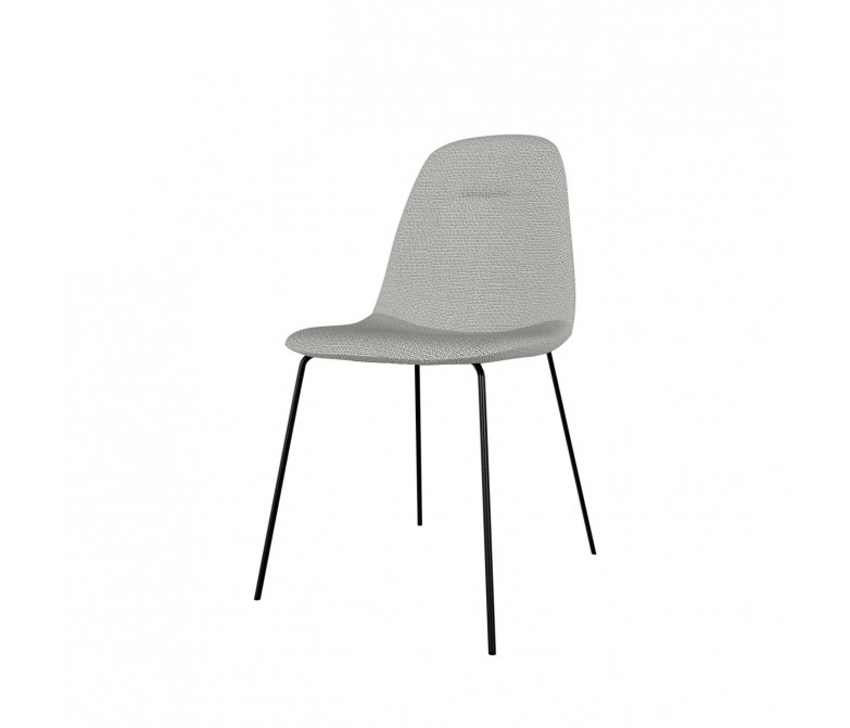 Silla tapizada con patas metálicas DS384DN